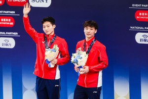 OB电竞-跳水世界杯总决赛男子双人3米板：王宗源/郑九源夺冠